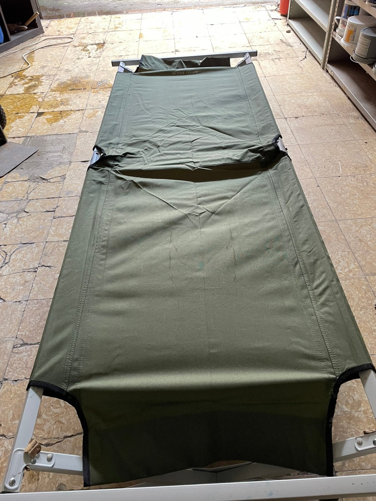 Nieuw plooibed  met slaapzak, Caravanes & Camping, Enlèvement, Neuf