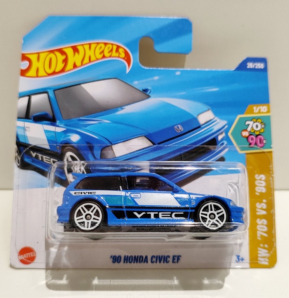 Hot Wheels '90 Honda Civic EF HW J-Imports Blauw (2025), Ophalen of Verzenden