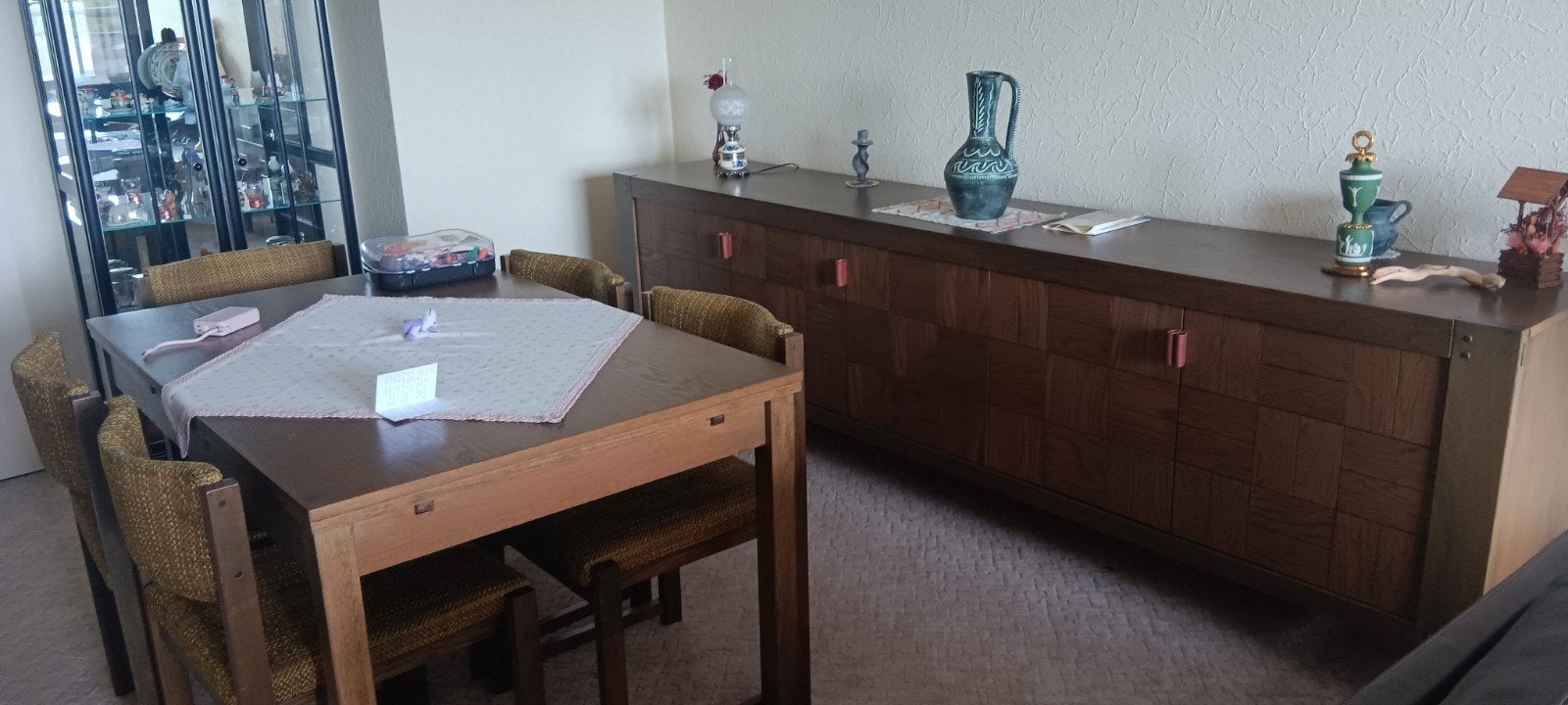 salle à manger vintage, Enlèvement, Comme neuf, Bois, Vintage 1970