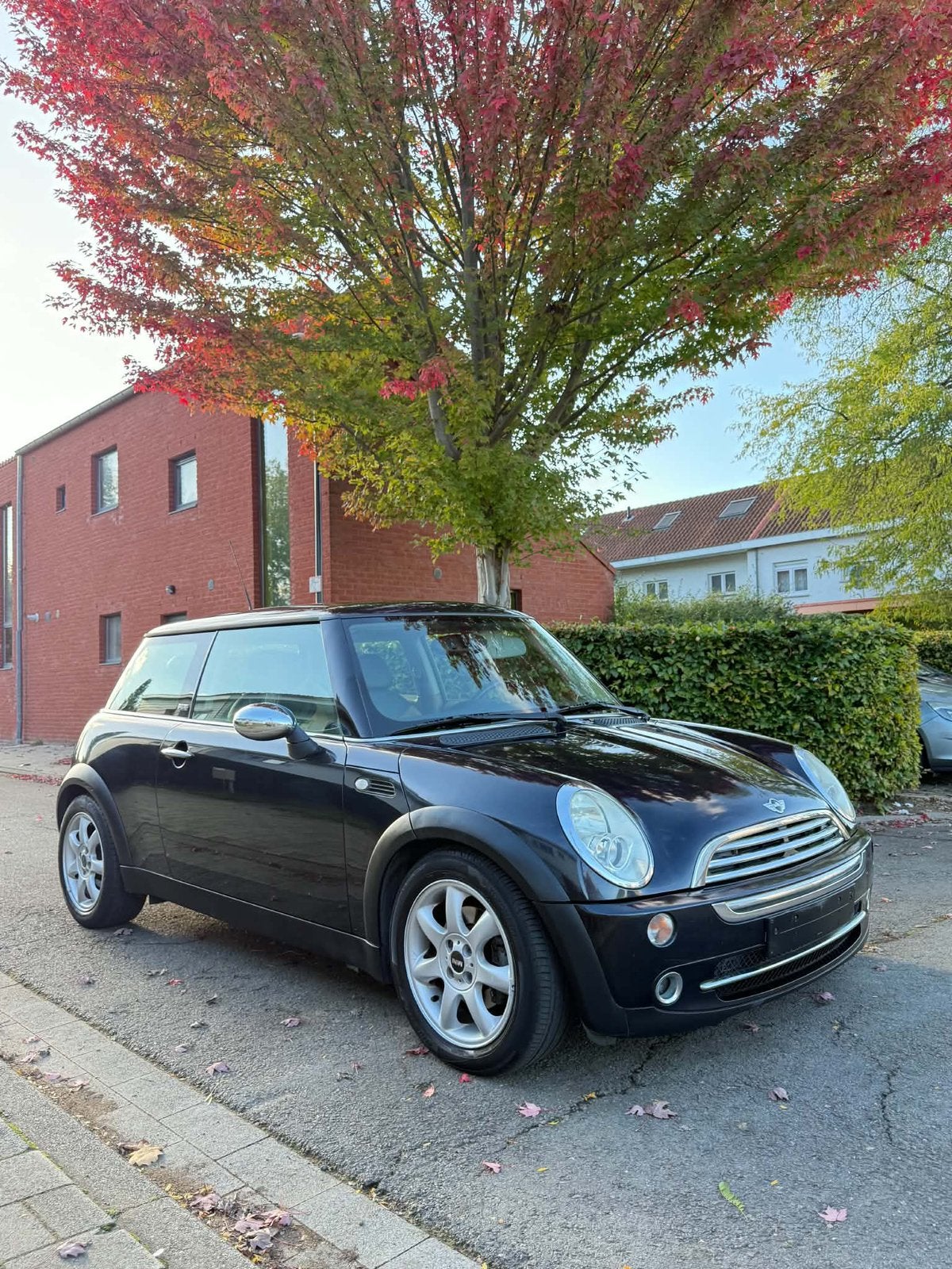 Mini One Automaat 1.6 Benzine  Park Lane  Gekeurd, Auto's, 4 cilinders, Zwart, Leder, Bruin