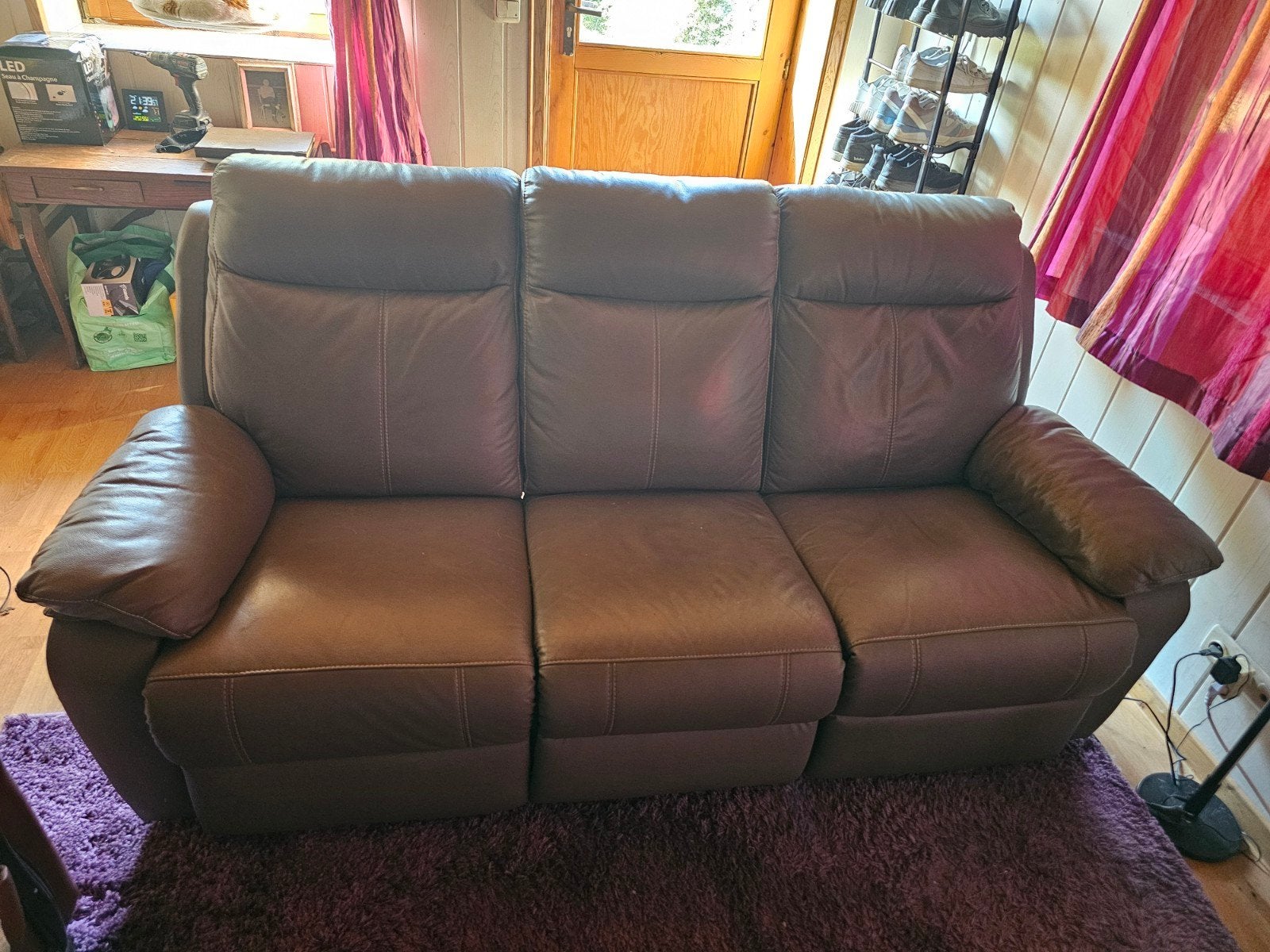 fauteuil 3 places, 2 relax, Ophalen, Gebruikt, Kunststof