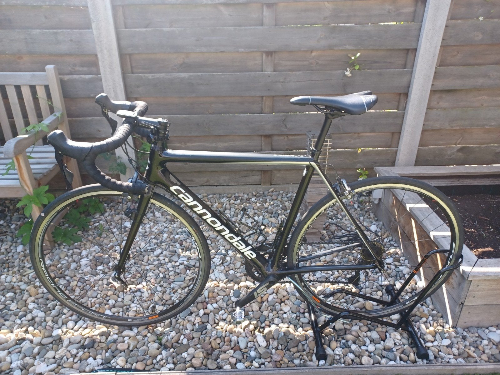 Koersfiets Cannondale, zwart, maat 55(1m72), Fietsen en Brommers, Ophalen