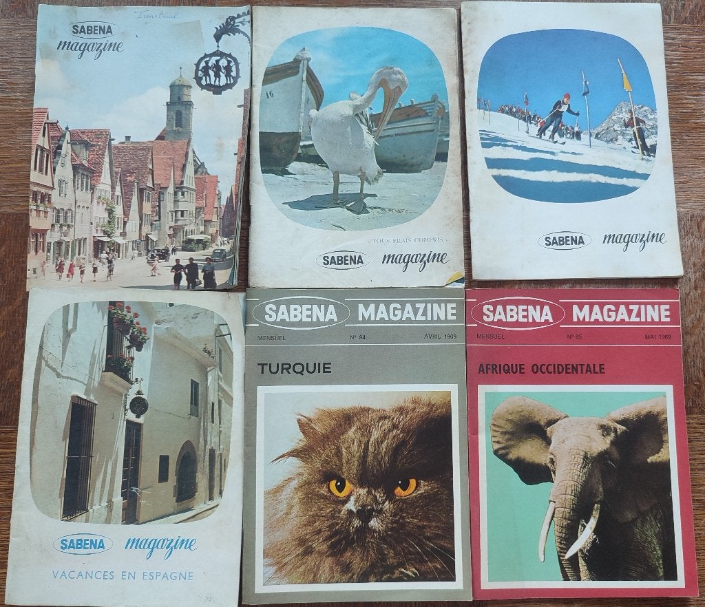 SABENA magazine | vintage, Collections, Enlèvement ou Envoi, Utilisé, 1 à 20