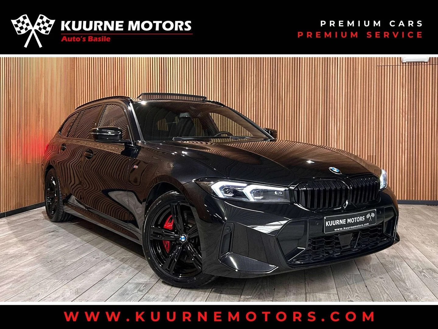 BMW 3 Serie 318 iA Touring M Pack Alu18"/Pano/Leder/Acc/Led/, Autos, Cuir, Achat, 2255 kg, Noir