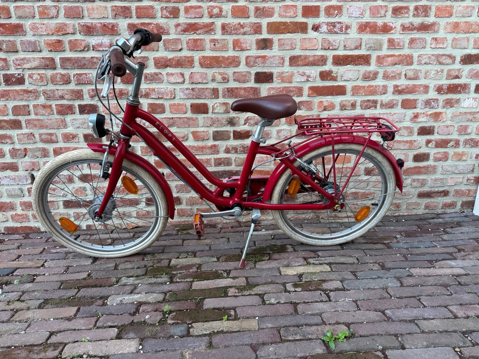 Kinderfiets rood, Ophalen, Gebruikt