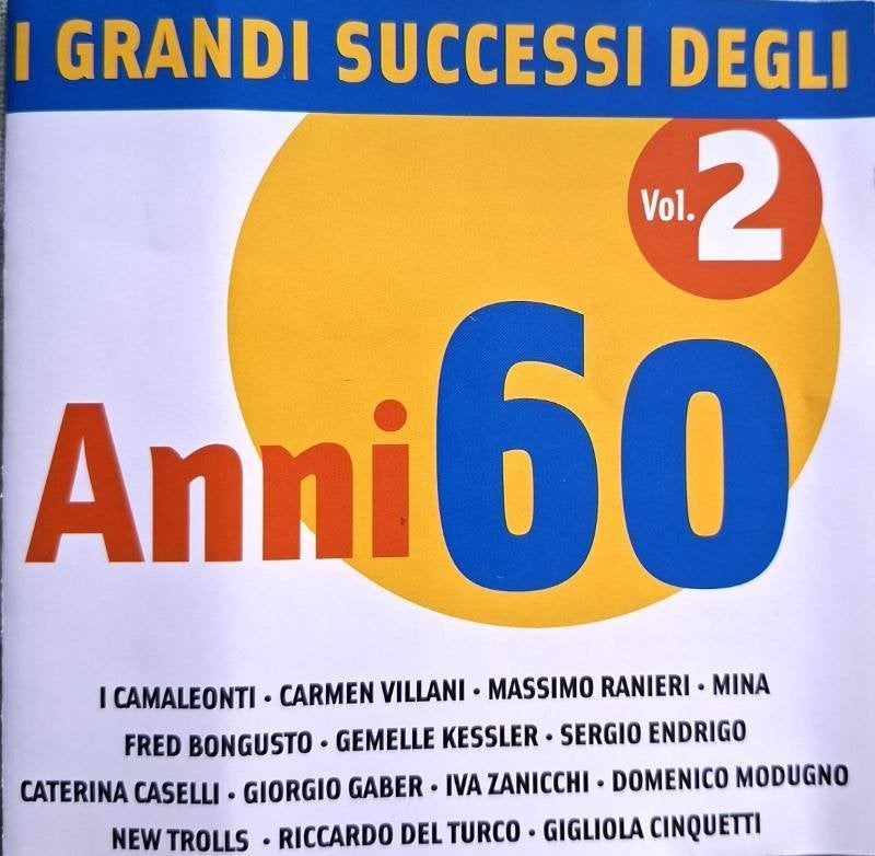 cd I GRANDI SUCCESSI DEGLI ANNI 60, CD & DVD, CD | Musique du monde, Enlèvement ou Envoi, Comme neuf