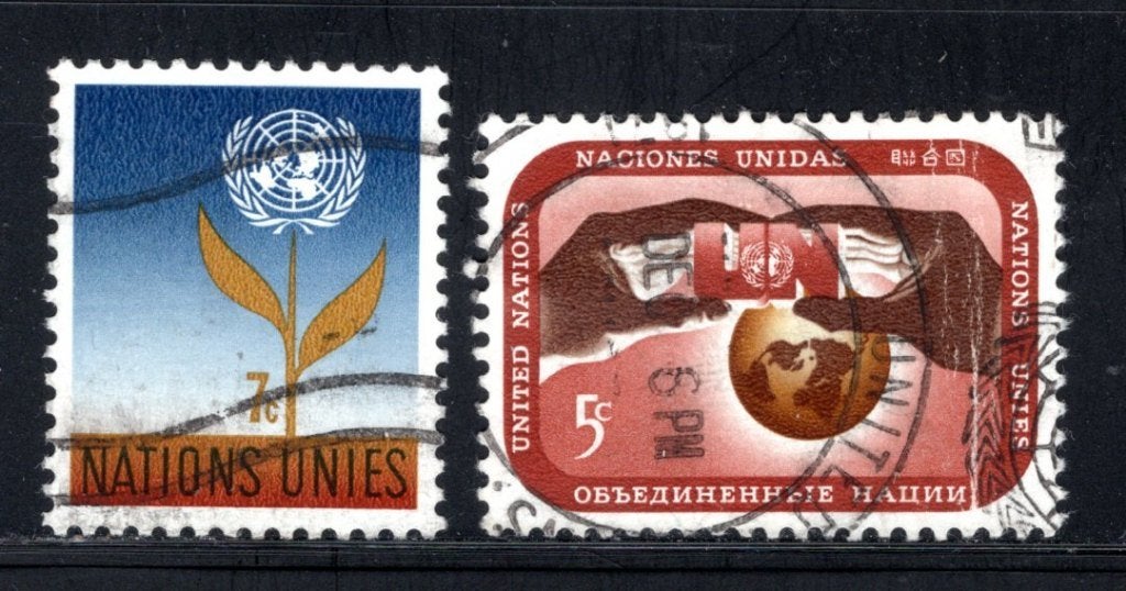 NATIONS UNIES-NEW YORK Année 1964-1967 timbrée, Envoi, Affranchi, Amérique du Nord