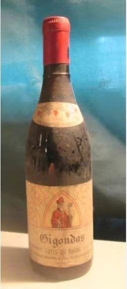 1 bouteille de Gigondas - Côtes du Rhône - 1970, Collections, Enlèvement ou Envoi, Comme neuf, Vin rouge, France