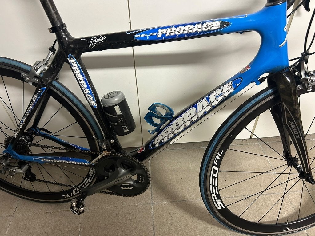 Carbon koersfiets Prorace maat 53 – Shimano Ultegra 10-speed, Autres marques, Frein sur jante, Enlèvement, 28 pouces