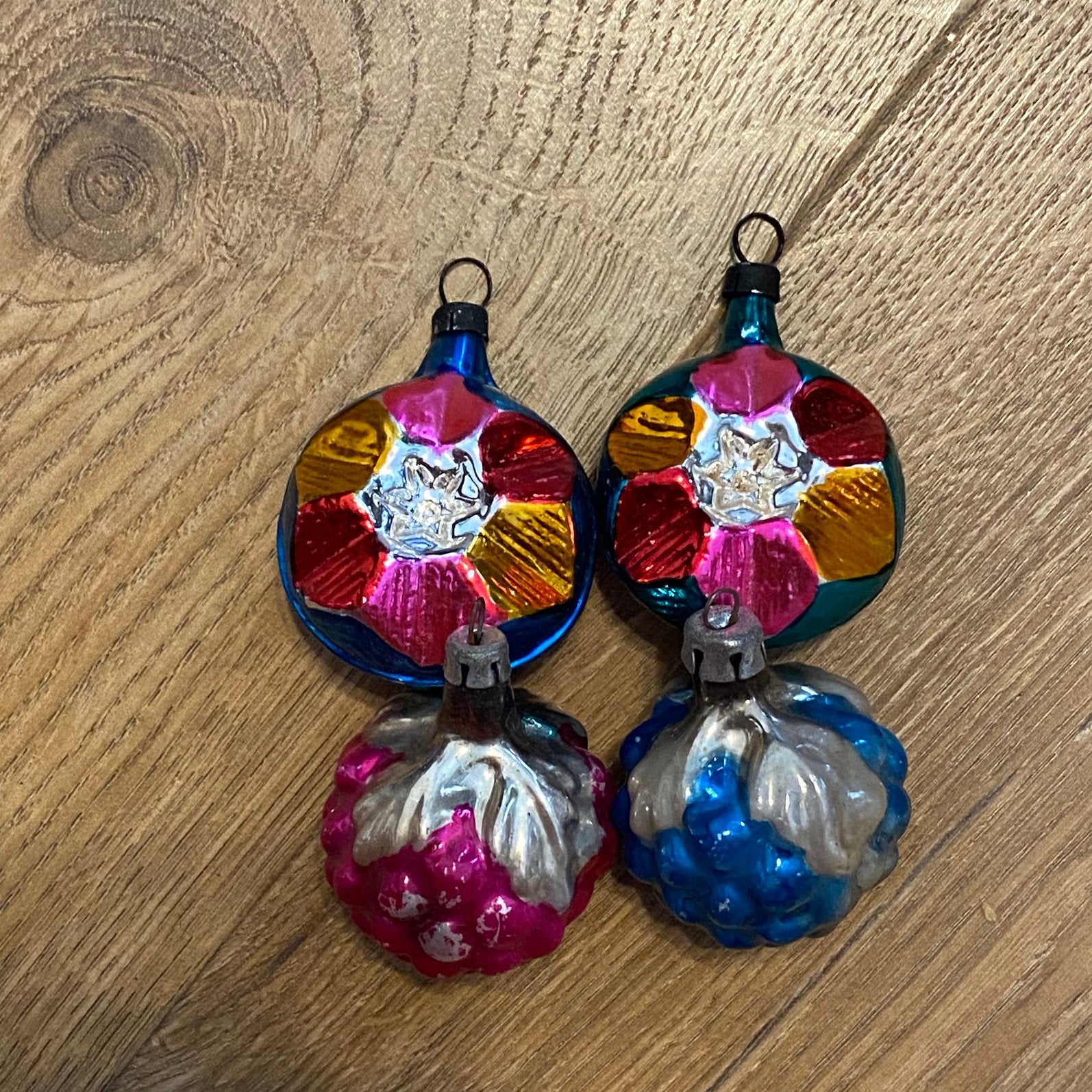 Boules de Noël en verre anciennes, Enlèvement ou Envoi, Comme neuf