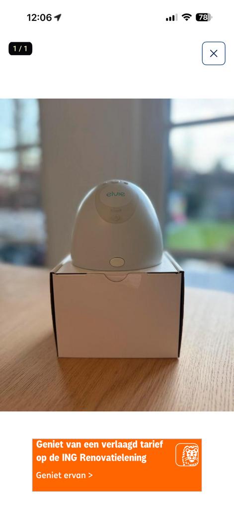 Aansturingsmodule elvie elektrische draagbare borstkolf, Kinderen en Baby's, Babyvoeding en Toebehoren, Ophalen, Nieuw, Borstkolf