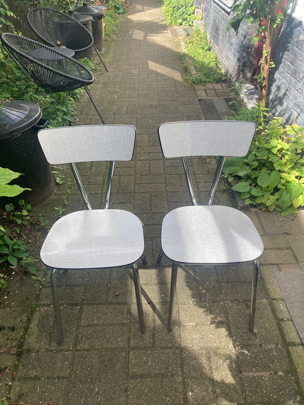 Vintage formica stoel, Huis en Inrichting, Ophalen, Gebruikt
