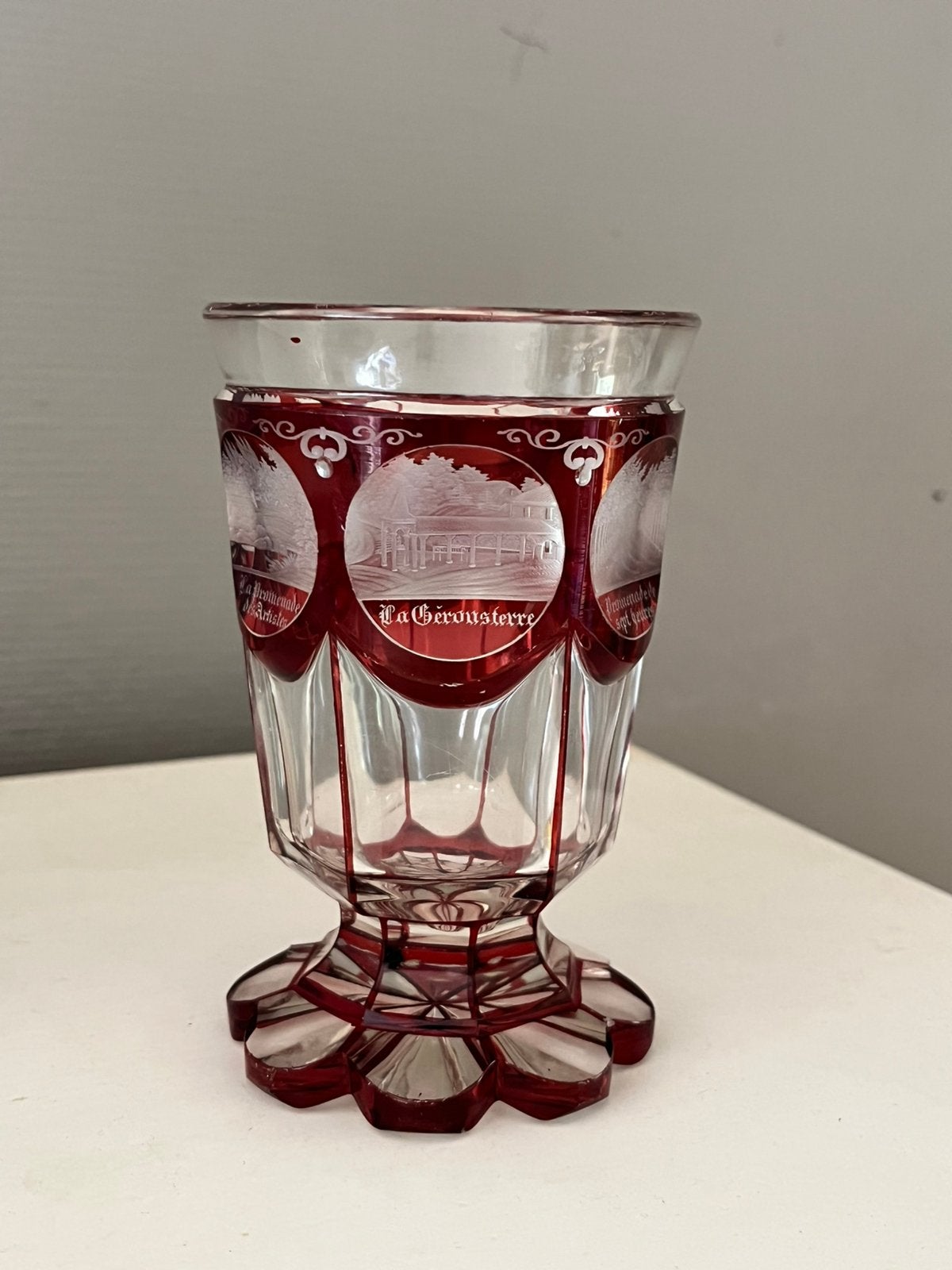 Cristal de bohème allemand h 13 cm, Collections, Enlèvement, Comme neuf