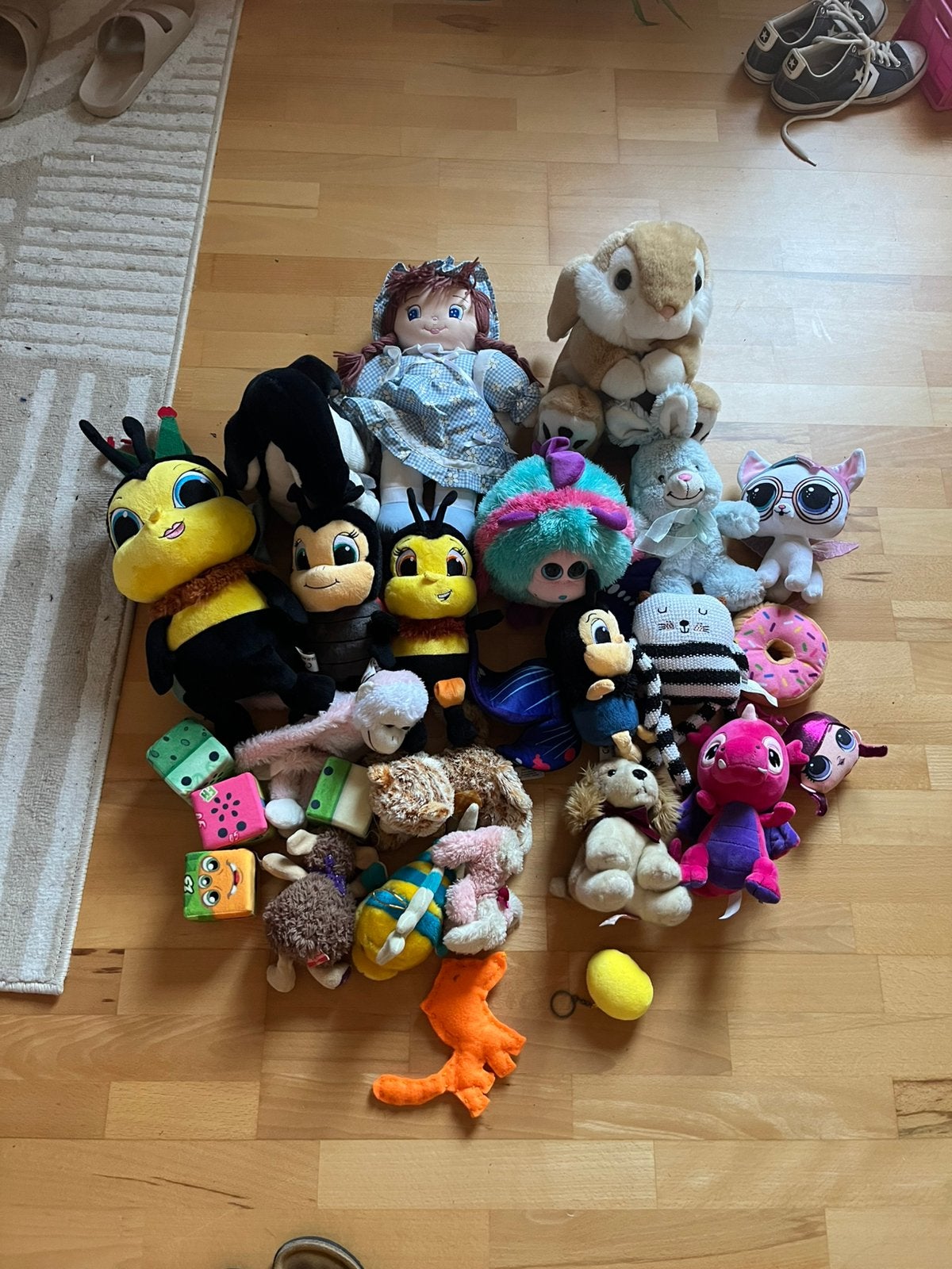 Lot met heel veel knuffels, Overige merken, Overige karakters, Overige typen, Ophalen of Verzenden