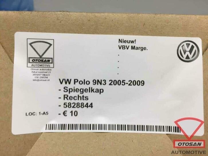 vw polo 9n3 2005 2009 couvercle de r troviseur couvercle de, Neuf, Volkswagen, Volkswagen AG, Vw@volkswagen.de