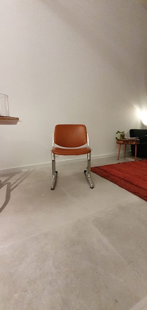 Vintage design stoelenbank Anonima Castelli Axis 3000 (x9), Maison & Meubles, Autres couleurs, Synthétique, Enlèvement, Retro design