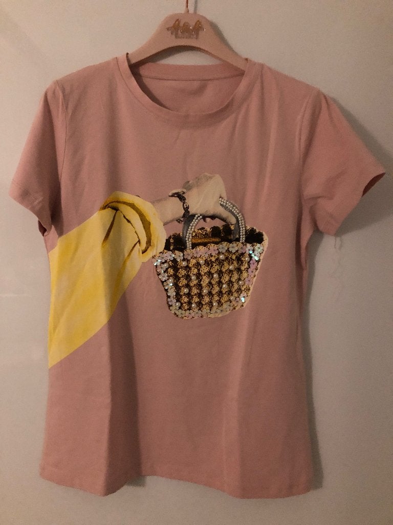 T shirt Monte Cervino Collection (NP € 54), Kleding | Dames, T-shirts, Nieuw, Maat 38/40 (M), Roze, Korte mouw, Ophalen