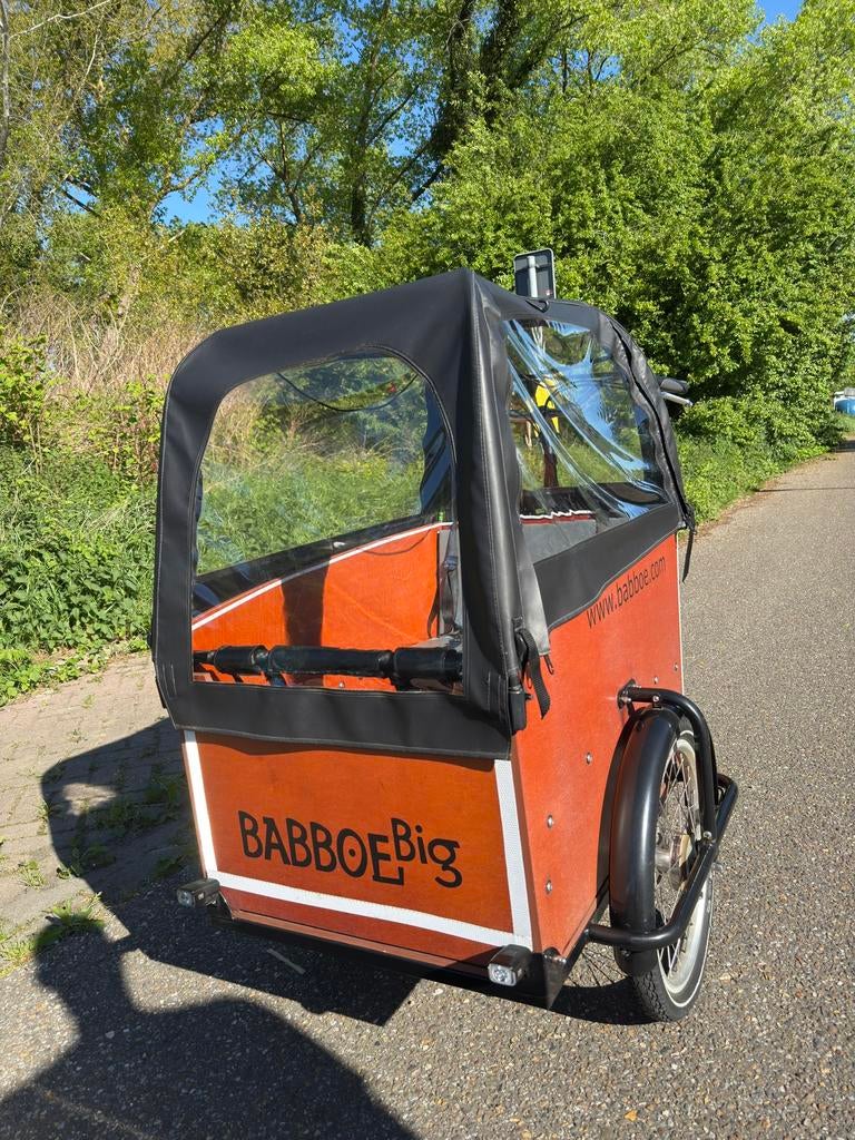 Babboe Big bakfiets met regenhuif en goede verlichting., Autres marques, Bâche, Enlèvement, Utilisé