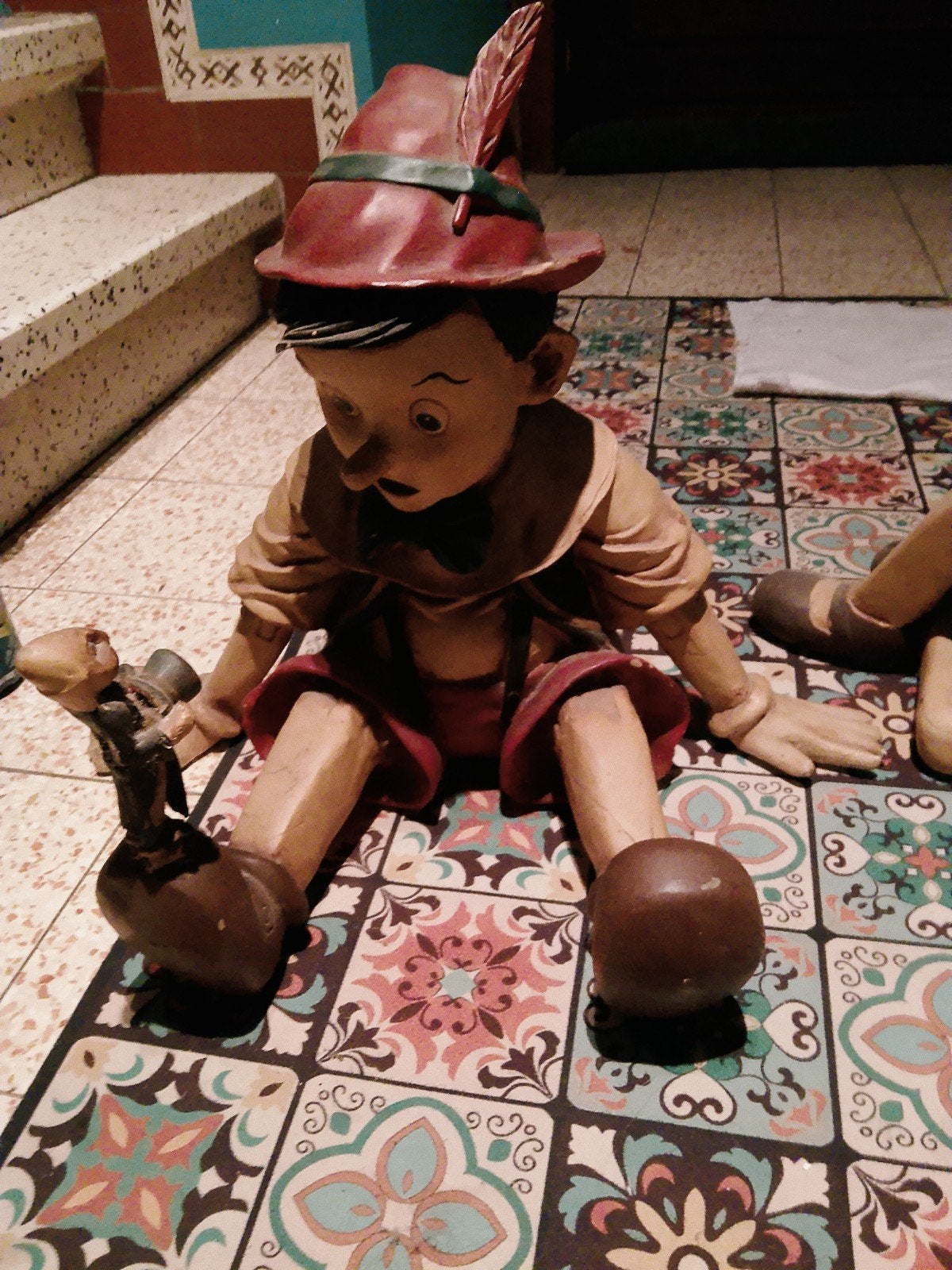 Superbes Grandes Statuettes Pinocchio & Jiminy Cricket Vinta, Collections, Enlèvement ou Envoi