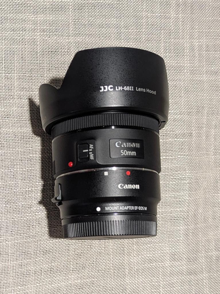 Objectif Canon 50mm, 0.35m/f1.1ft -EF EOS-M, Ophalen of Verzenden, Zo goed als nieuw, Groothoeklens