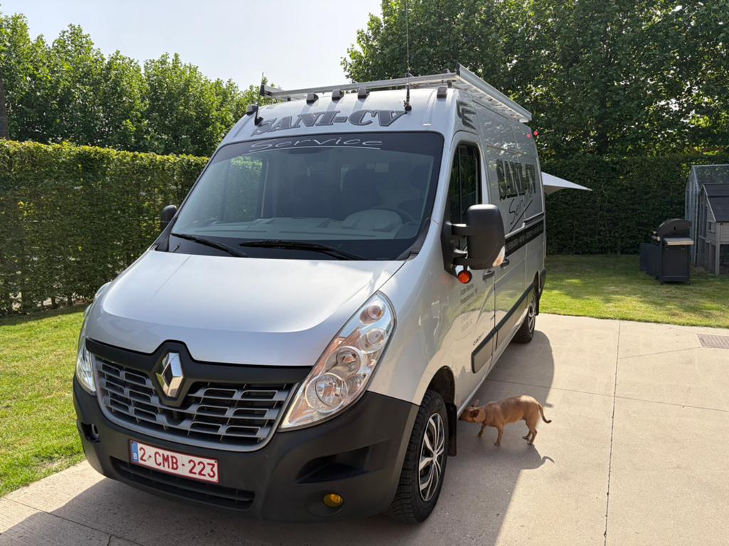 Renault master, Auto's, Bestelwagens en Lichte vracht, Euro 5, Stof, Zwart, Renault