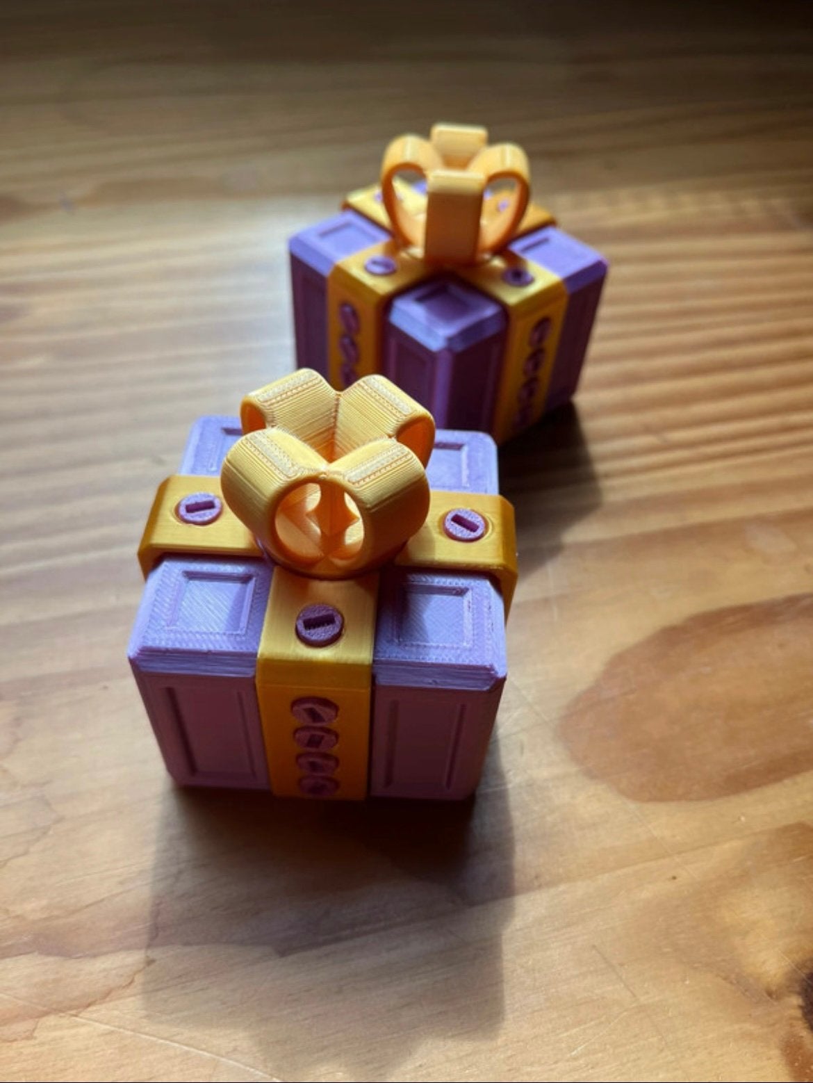 2 3D-geprinte cadeauverpakkingen, Diversen, Cadeauverpakkingen, Ophalen of Verzenden, Nieuw, Cadeaudoos