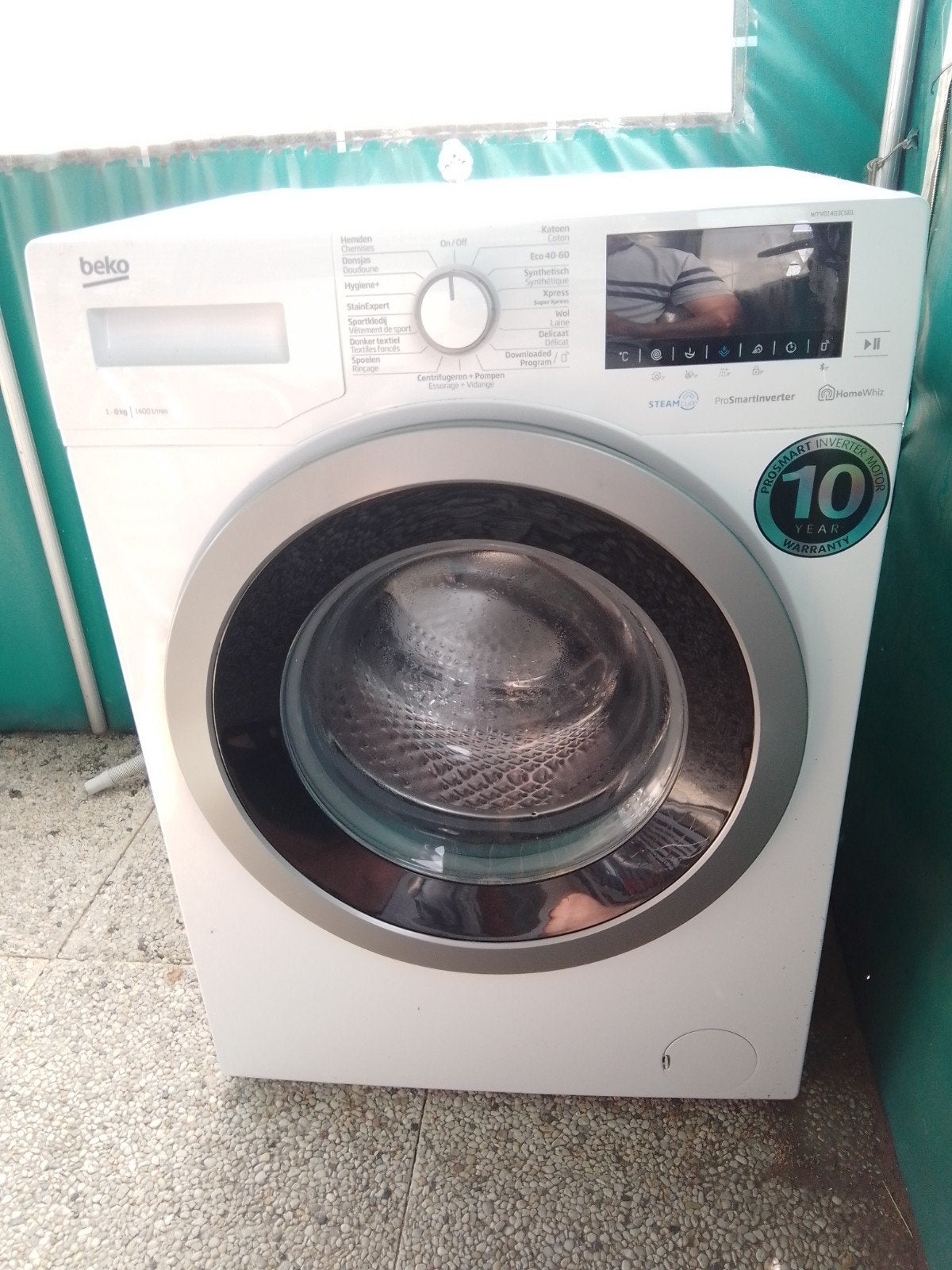 beko wasmachine 8kg 1400 toeren, Elektronische apparatuur, Wasmachines, 8 tot 10 kg, Ophalen, Zo goed als nieuw, 1200 tot 1600 toeren