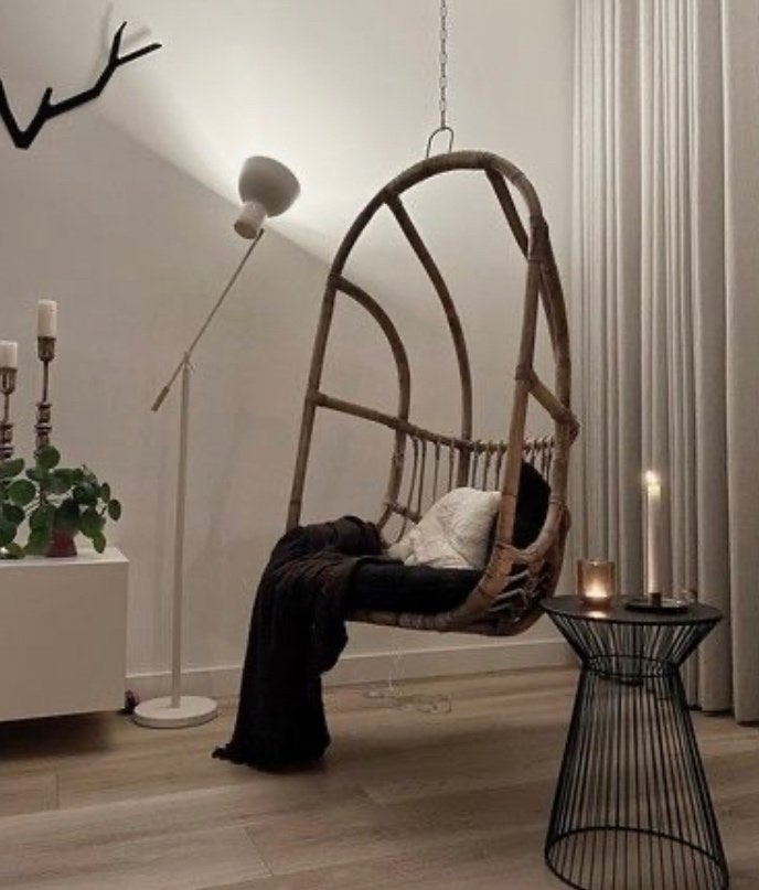 Rotan hangstoel, Ophalen, Gebruikt, Riet of Rotan