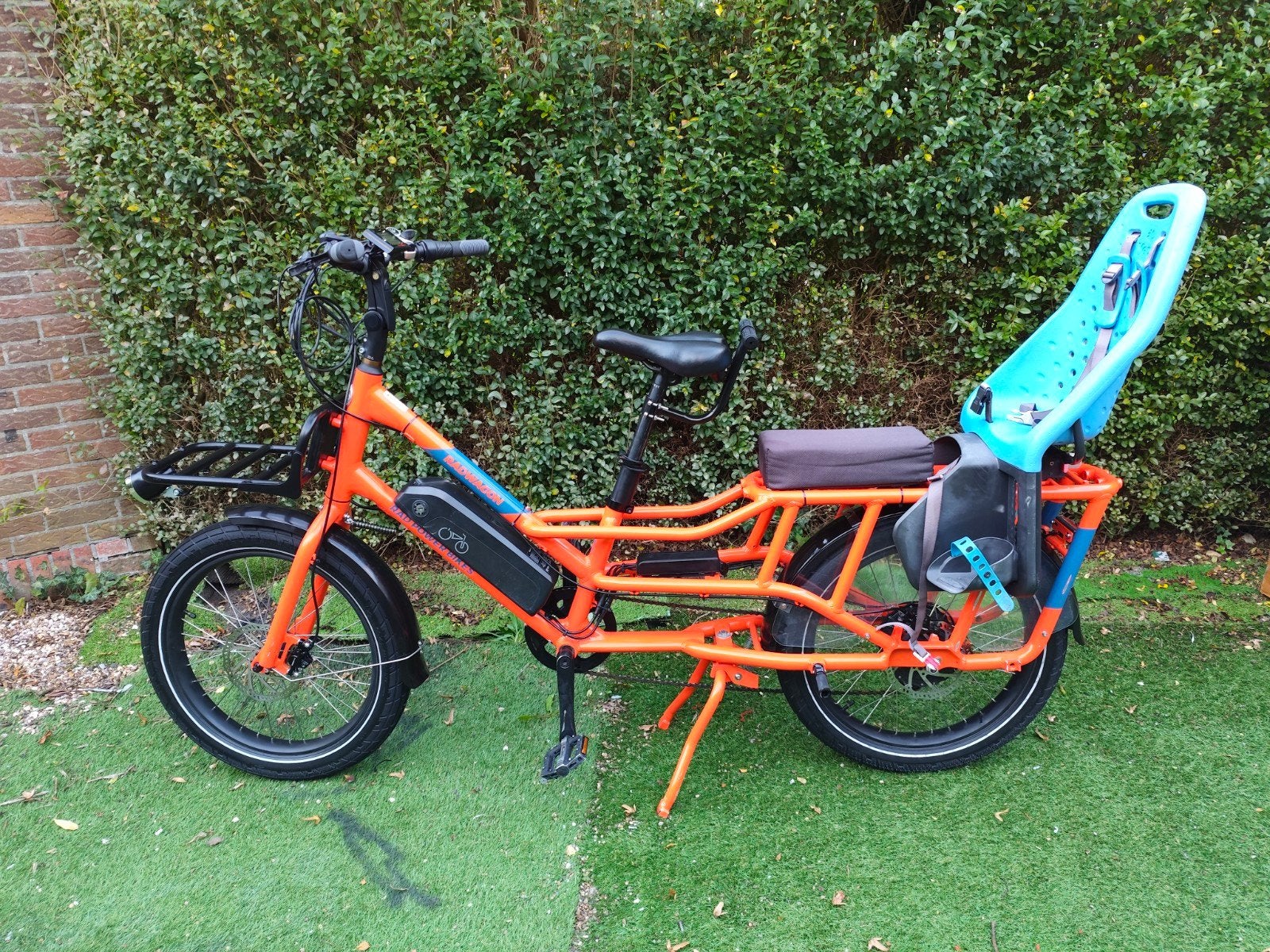 Rad Power Bikes RadWagon 4 longtail cargo e-bike, Fietsen en Brommers, Elektrisch, Zo goed als nieuw, 2 kinderen, Schijfrem