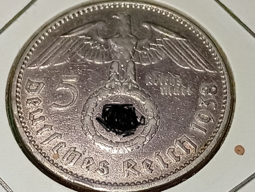 5 Reichsmark 1938 A, Enlèvement, Allemagne, Série, Argent