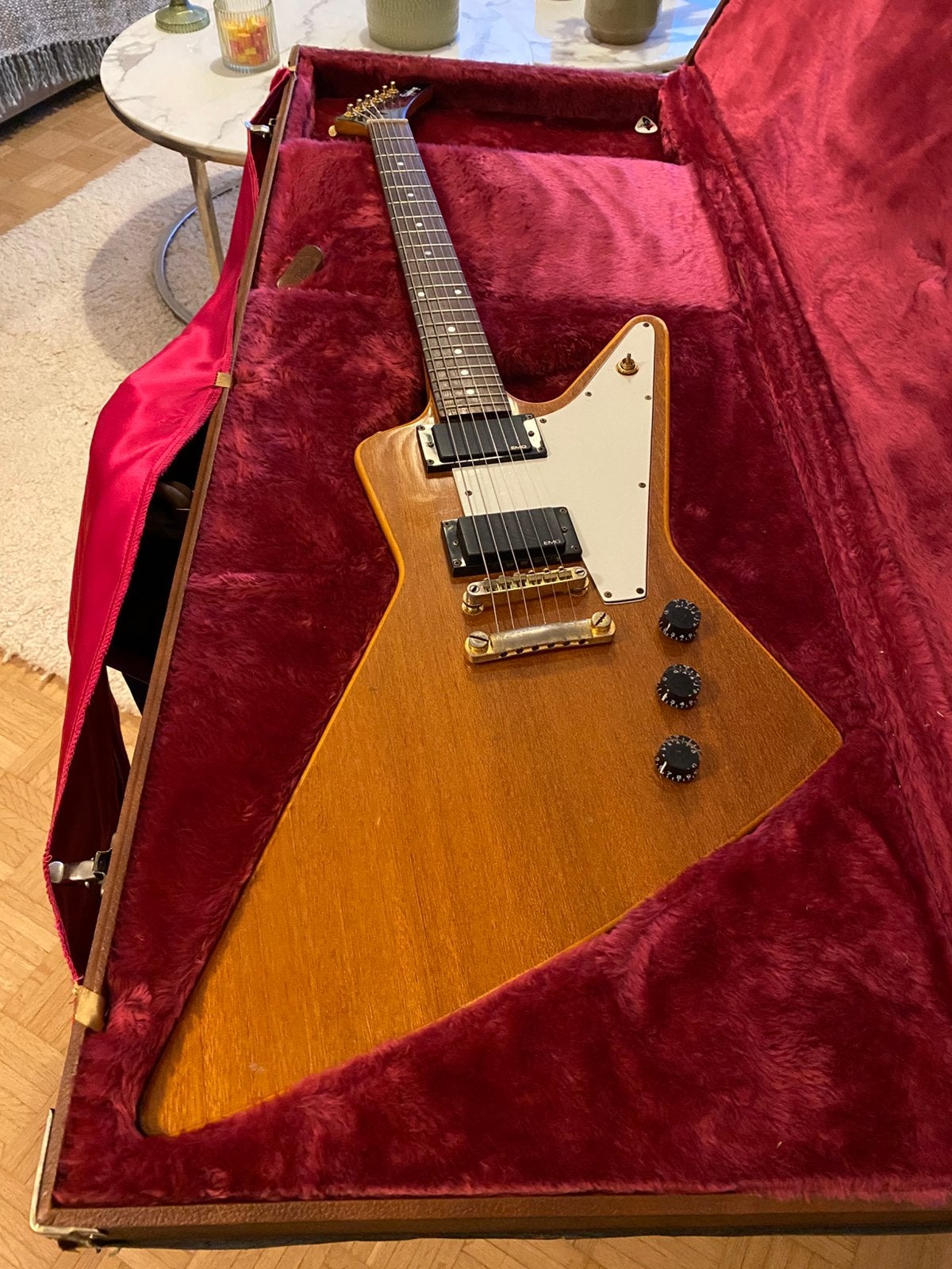 Epi Explorer Korina 1999, Musique & Instruments, Instruments à corde | Guitares | Électriques, Enlèvement, Comme neuf, Epiphone