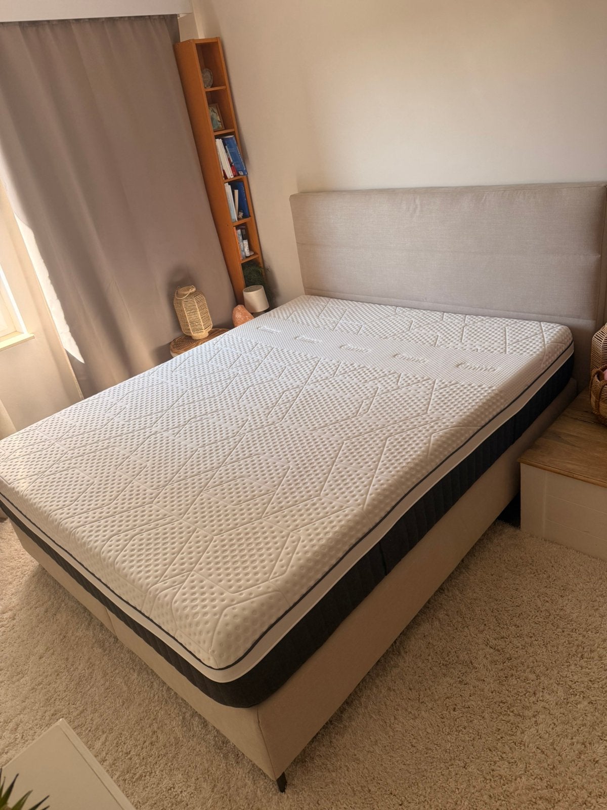 Matelas Emma Diamonds Hybride 160x200cm, Matelas, Queen size, Comme neuf, Enlèvement