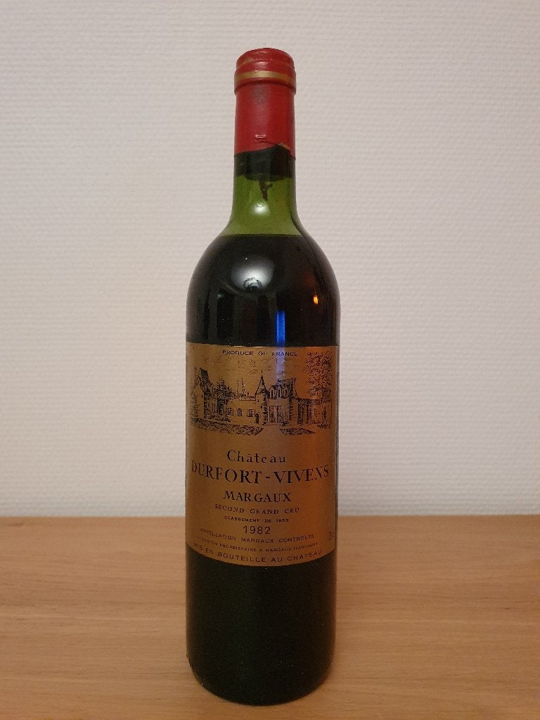 Château Durfort Vivens - 1982 - Margaux Second Grand Cru, Neuf, Enlèvement ou Envoi, Pleine, Vin rouge