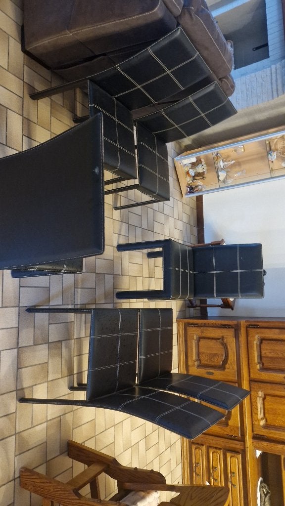 EetkamerStoelen, Ophalen, Hout, Gebruikt, Zwart