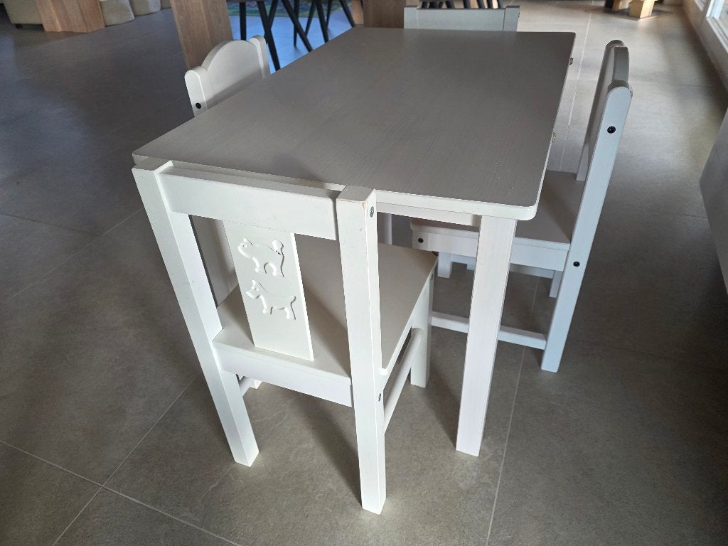 kindertafel met stoelen, Enfants & Bébés, Enlèvement, Comme neuf, Chaise(s)