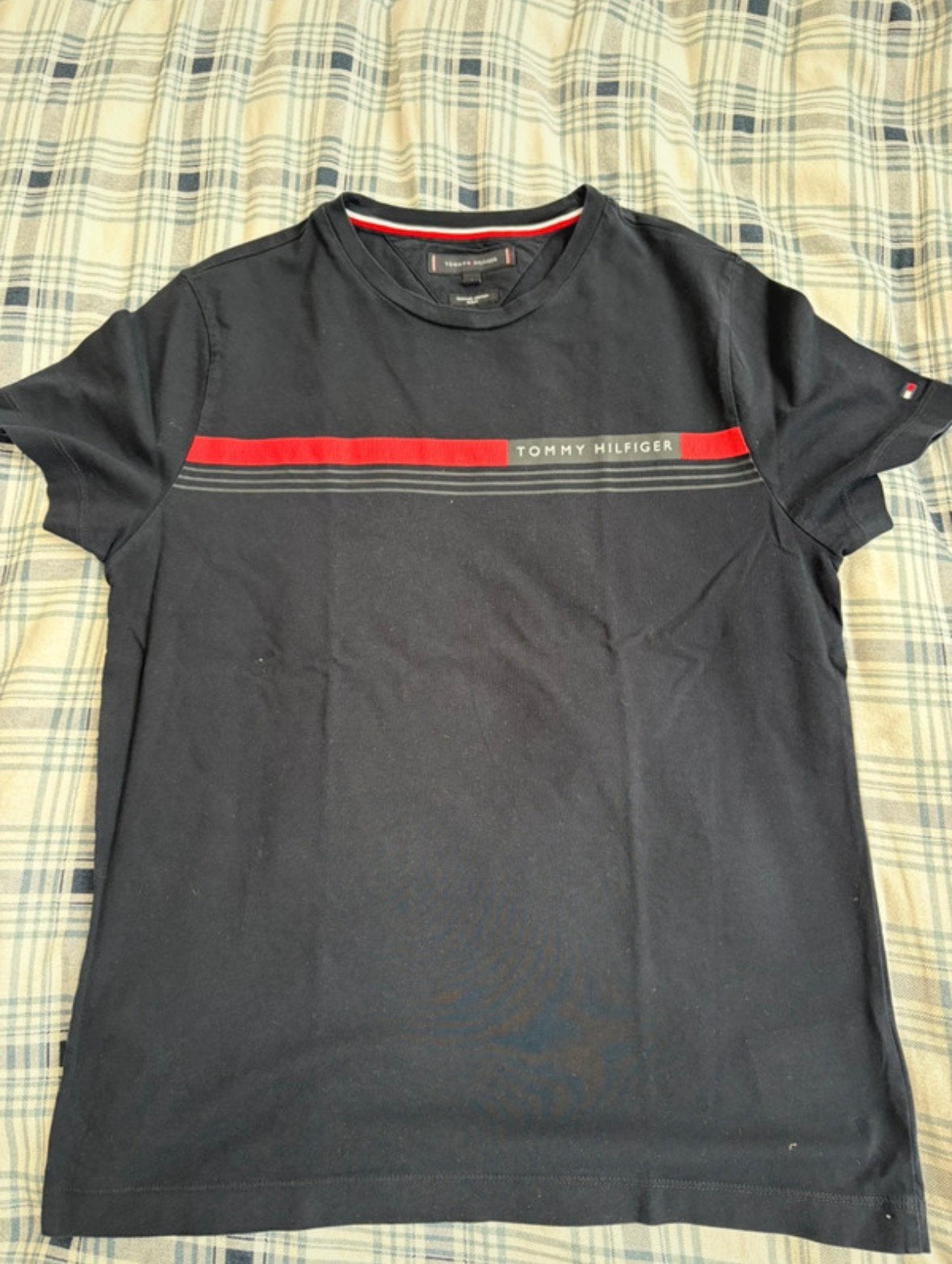 Tommy Hilfiger Heren T-Shirt Slimfit, Kleding | Heren, T-shirts, Ophalen, Gedragen, Maat 46 (S) of kleiner, Meerkleurig