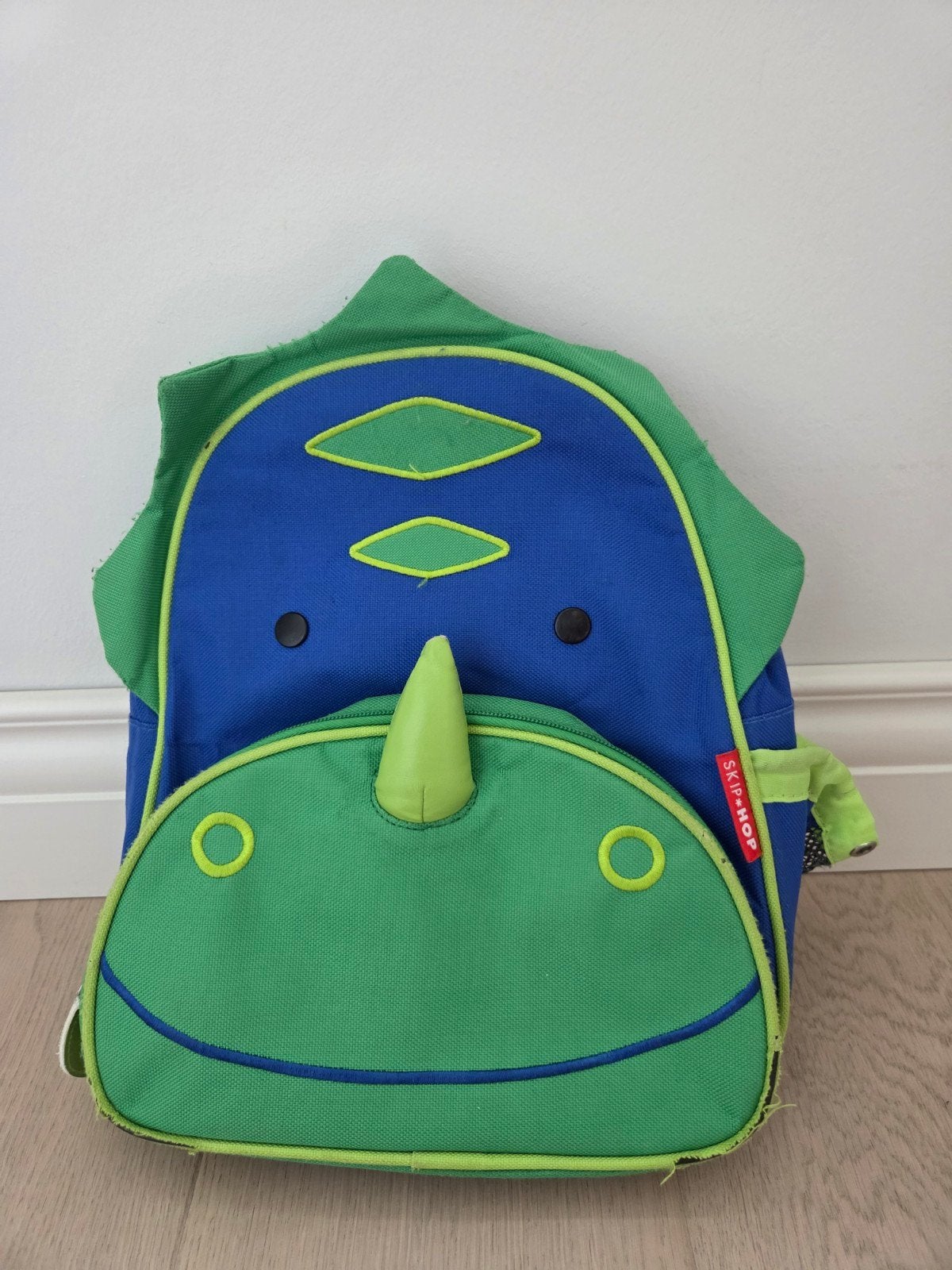 rugzak dino skiphop, Ophalen