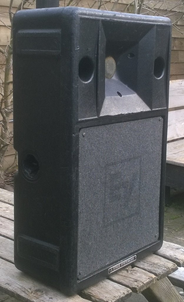 Luidsprekers 12 inch Electro Voice S200, 2 stuks, Stereo speakers, Refurbished, Ophalen of Verzenden, Basreflex
