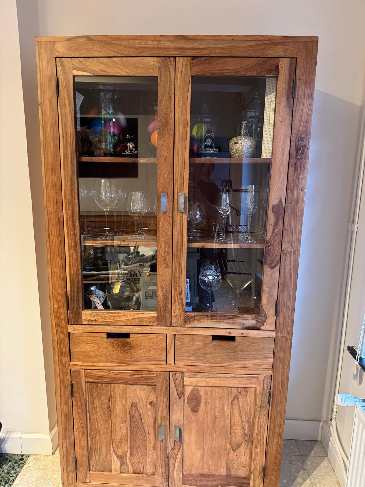 Dressoir en barkast teak te koop, Enlèvement, Utilisé