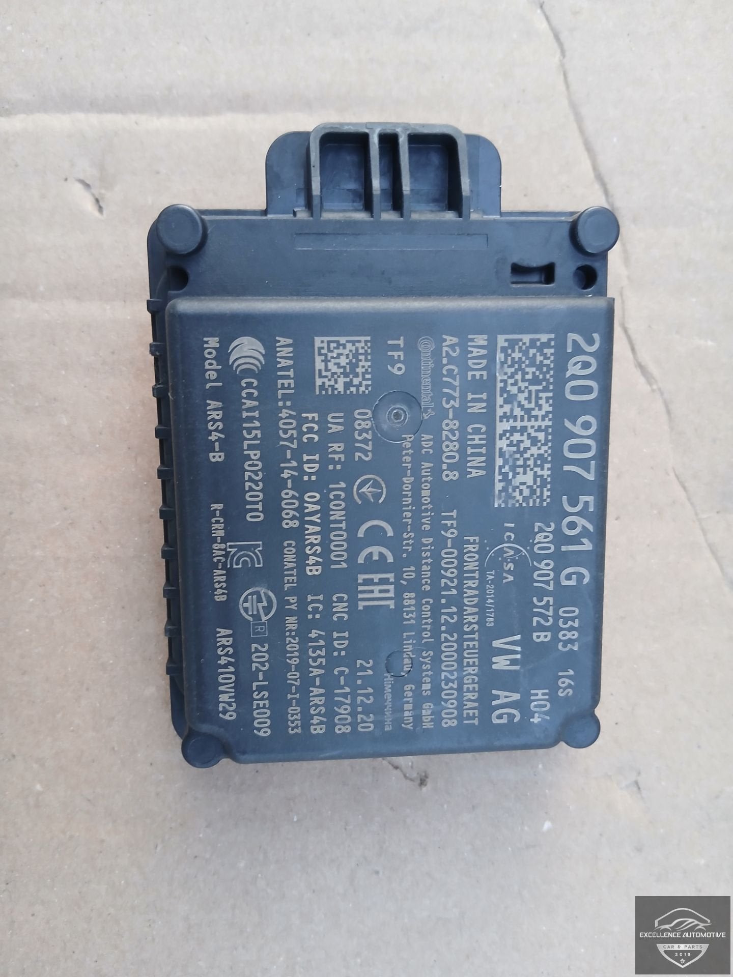 VW Audi Seat Skoda 2017-2021 ACC Radar Sensor 2Q0907561G, Gebruikt, Volkswagen, Volkswagen AG, Vw@volkswagen.de