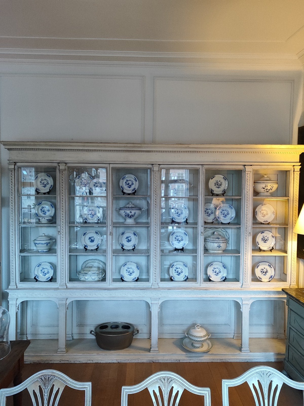 antieke Victoriaanse vitrinekast, Antiek en Kunst, Ophalen
