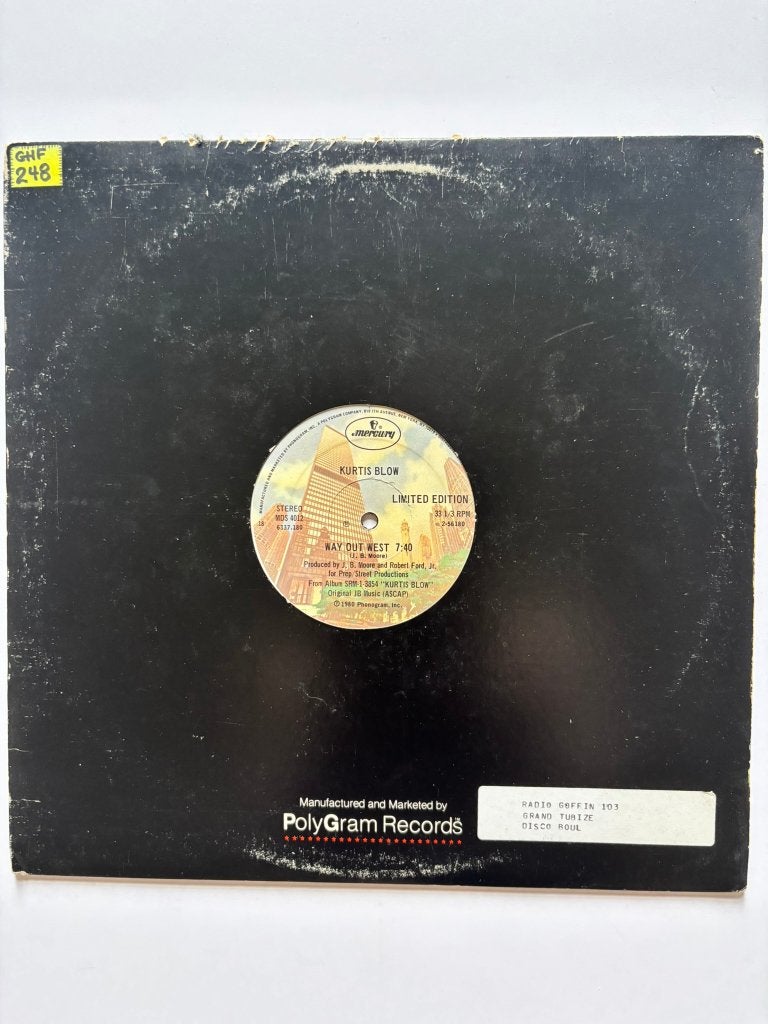 Kurtis Blow - Way Out West - 12" LP - Mercury, Cd's en Dvd's, Vinyl | Hiphop en Rap, Gebruikt, Limited edition, Voor 1985, 12 inch
