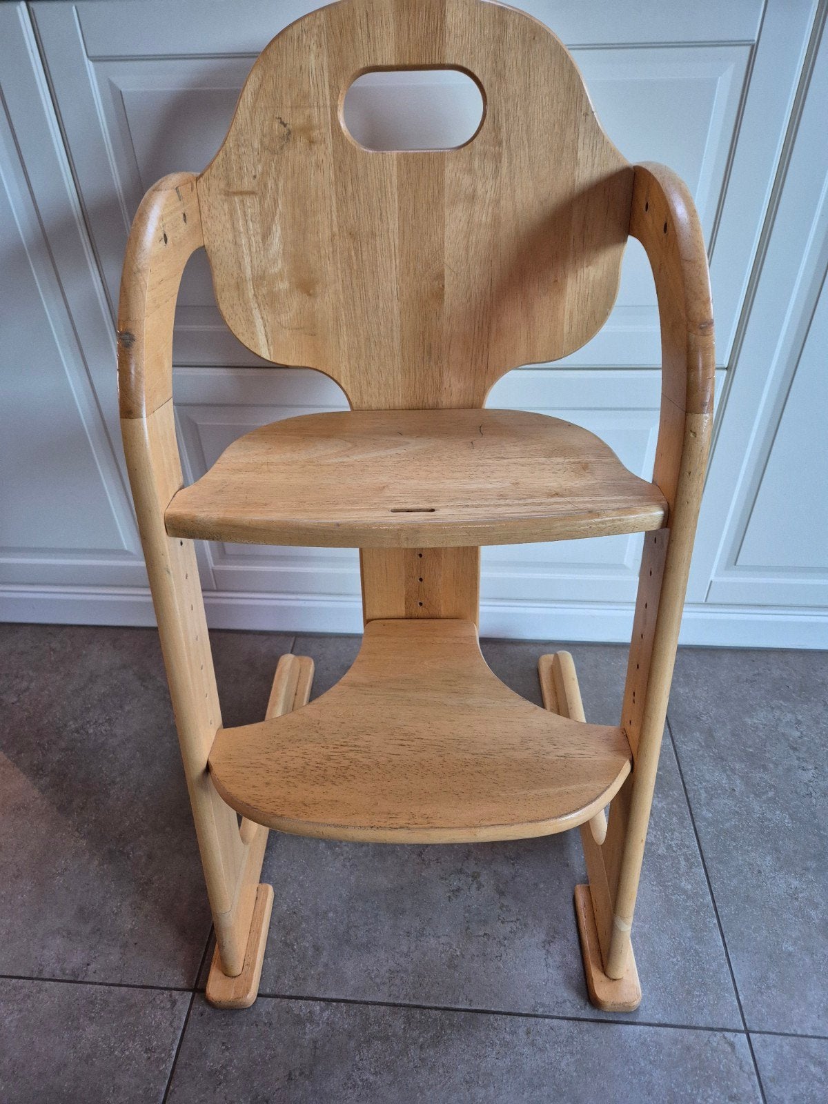 Tiamo wood collection hoge stoel, Kinderen en Baby's, Ophalen of Verzenden, Gebruikt, Meegroeistoel