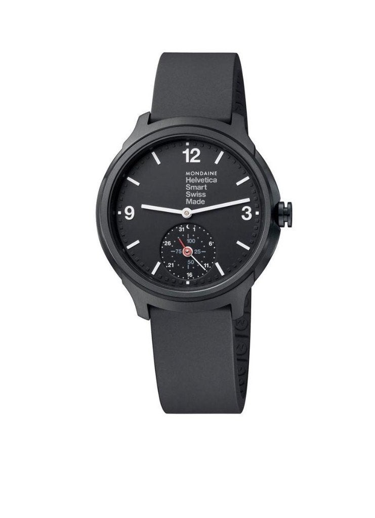 ZWITSERSE SMARTWATCH - HORLOGE Mondaine Helvetica BLACK, Handtassen en Accessoires, Overige Accessoires, Ophalen of Verzenden