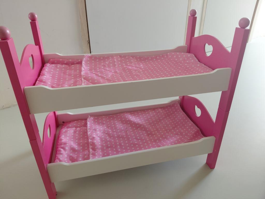 Uitelkaarhaalbaar bedje voor poppen stapelbed, Kinderen en Baby's, Ophalen, Zo goed als nieuw, Babypop