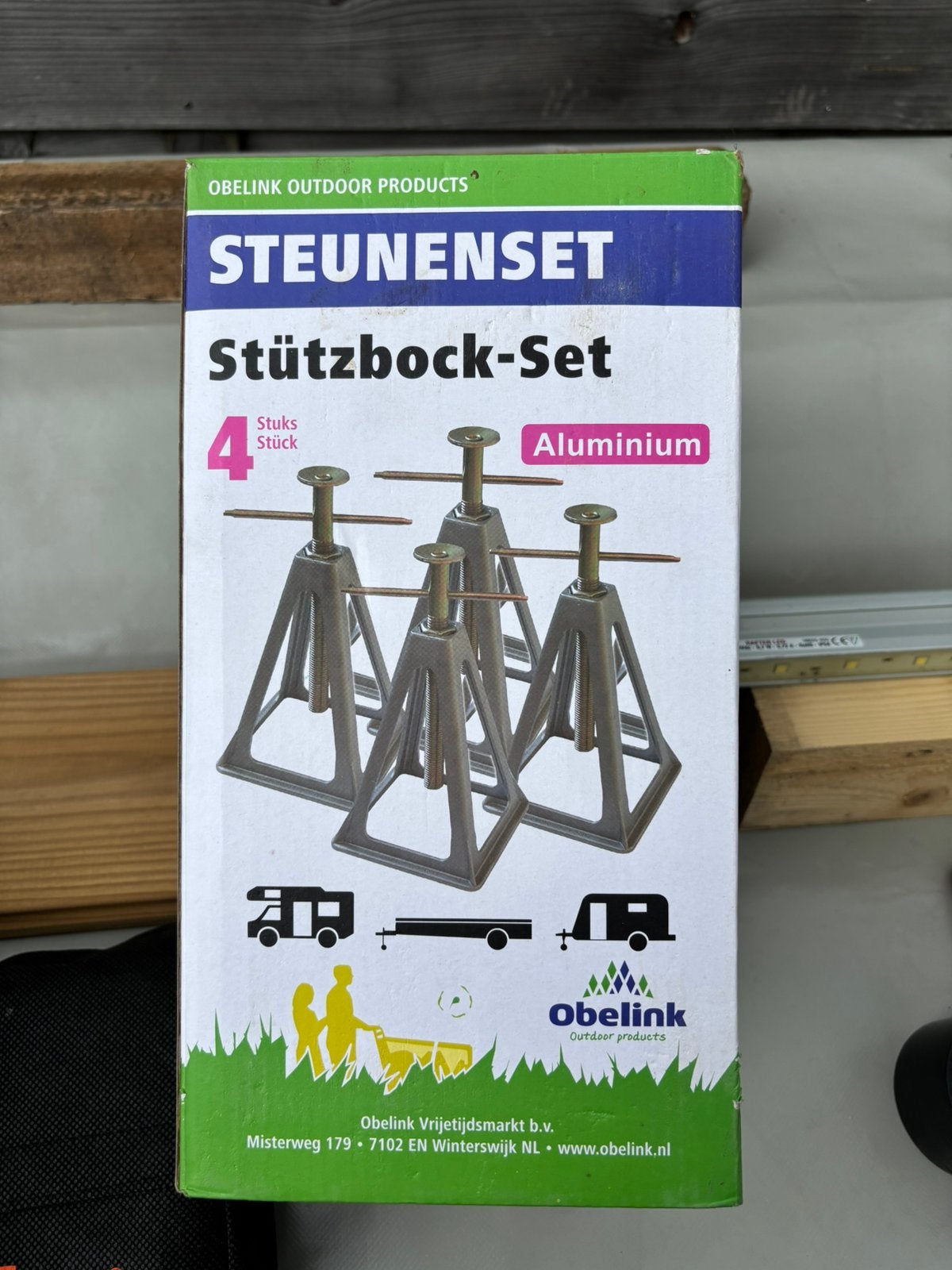Steunen set + voeten, Ophalen, Zo goed als nieuw
