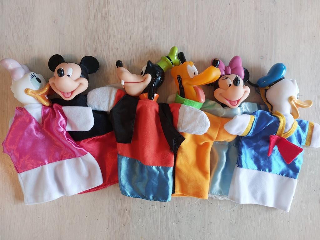 Mickey Mouse handpoppenset (6 stuks), Ophalen, Mickey Mouse