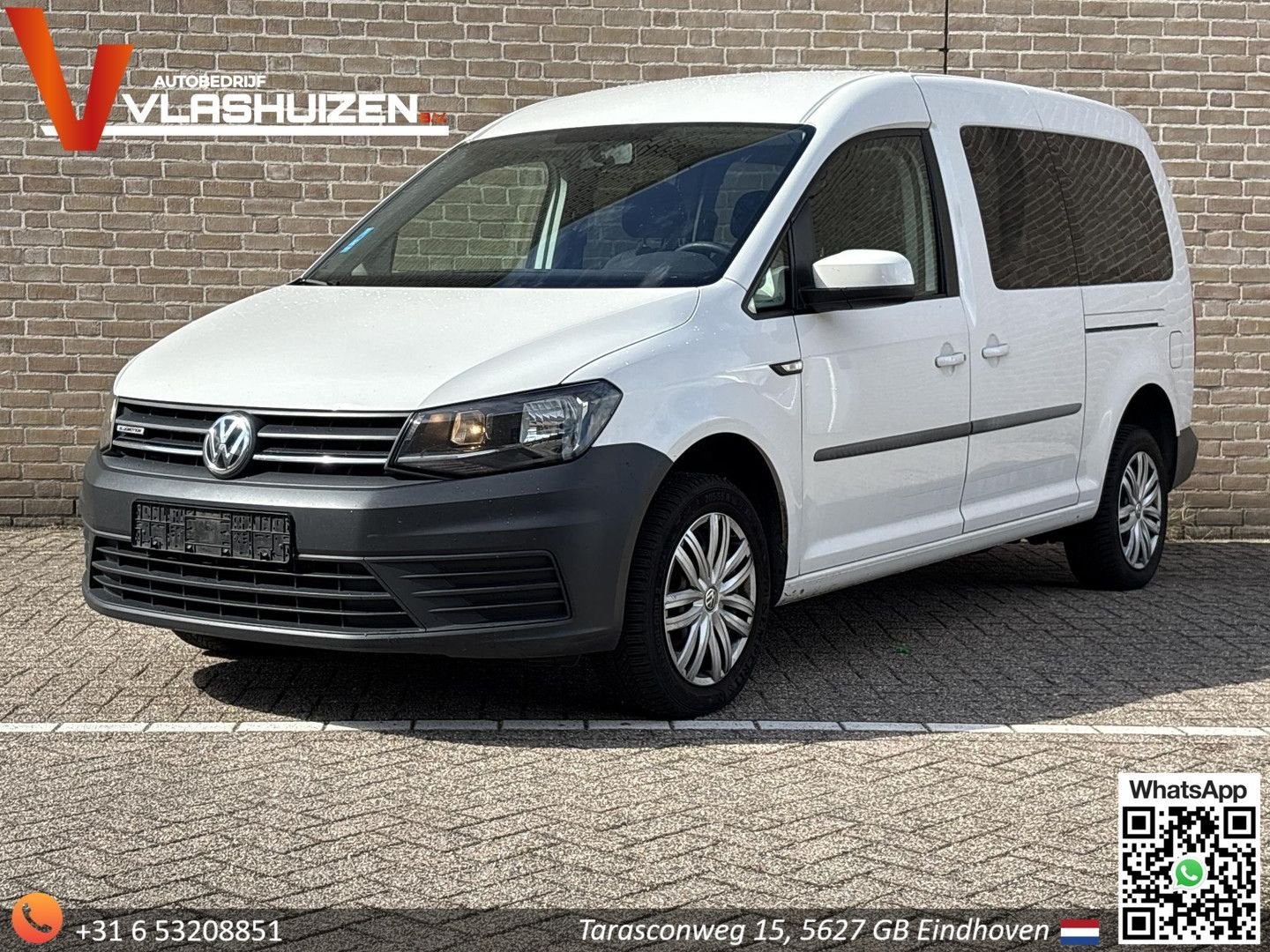 Volkswagen Caddy Maxi 1.4 TGI Trendline 5p | € 6.950,- NETTO, Auto's, 116 g/km, Monovolume, Overige brandstoffen, Wit