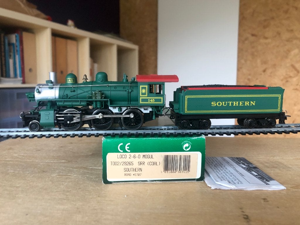MEHANO 29265 US LOCOMOTIVE VAPEUR 2-6-0 SOUTHERN 145 HO, Autres marques, Analogique, Locomotive, Envoi
