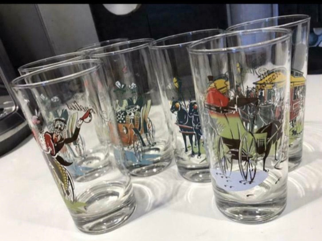 Lots de 6 verres de collection, Collections, Enlèvement ou Envoi, Comme neuf